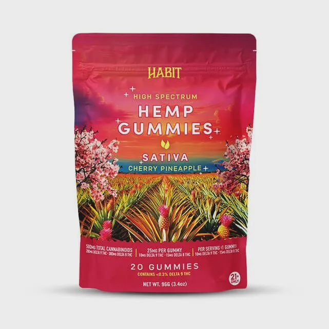 HABIT 25MG THC Gummies Cherry+Pineapple